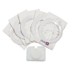 Vacuum cleaner bag compatible with Nilfisk GD5, Adgility 6xp, Back Vac 6 - Progress Quattervac. - The cover of 5 paper bags