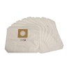 Bolsa de aspiradora compatible con Makita DVC260, DVC261, DVC265 - Makita 197903-8 - 10 bolsillo de bolsillo de microfibra