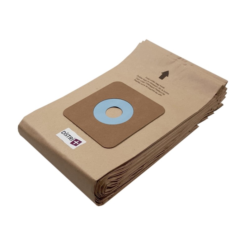 Bolsa de aspiradora compatible con NILFISK GU700A 56330690 - Pollo de 10 bolsas de papel