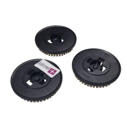 Gelbe gelbe Lichtbürstenscheibe ZP14, AP8000 / TORNADO: Chambord LC500C / KARCHER FP303 ... - Set von 3 Scheiben