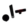 Lot of 1 long flat sucking + 1 round brush + 1 triangular sucking for vacuum cleaner ranging from 32mm diameter tubes