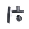 Lot of 1 Long Flat Suck + 1 Round Horse Crine Brush + 1 triangular sucker for vacuum cleaner from 32mm diameter tubes