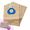 Bolsa de aspiradora compatible con NILFISK GM80, GM90, GA70, GA71, GD90, GS80, GS90. - Cartón de 30 bolsillos de 5 bolsas de papel