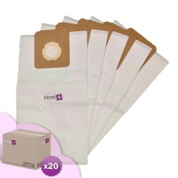 Staubsauger-Tasche mit Argos 966, 1404, 1183, 1415 - ICA SOTECO: Box, Base 101, G16P, GP1 / 16 ECO B, GP1 / 18 ECO B, SA148, JA 202, Ja Box ja pro. usw. - Karton von 20 Taschen von 5 Mikrofaserbeuteln