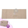 Bolso de vacío ICA / IPC / Soteco: G27EP, GP1 / 27, SA338 - Rowenta Vorace RU30, RU31, RU33 .. - Cartón 25 x 5 Bolsas de papel