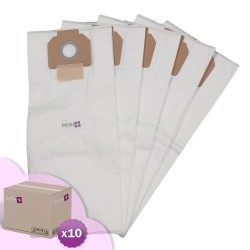 Staubsauger-Tasche mit Colgate kompatibel: P22, P29, P37, P41 - ICA / SOTECO: SA400, KTRI03166, G35EP, GP1 / 35, GS1 / 33H. - Ghibli: AS18, AS27, AS58, AS60 ... - Karton von 10 Taschen von 5 Mikrofaserbeutel