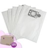Bolsa de aspiradora compatible con NUPRO NUPRO 180, NUV180, HENRY, NVM1B. - Cartón de 25 bolsillos de 5 bolsas de microfibra