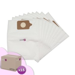 Compatible vacuum cleaner bag with Columbus ST7 - Eurosteam 120AD, 122AD, 127AD, 128AD, 129AD, 130AD ... - Carton of 15 pockets of 10 microfiber bags
