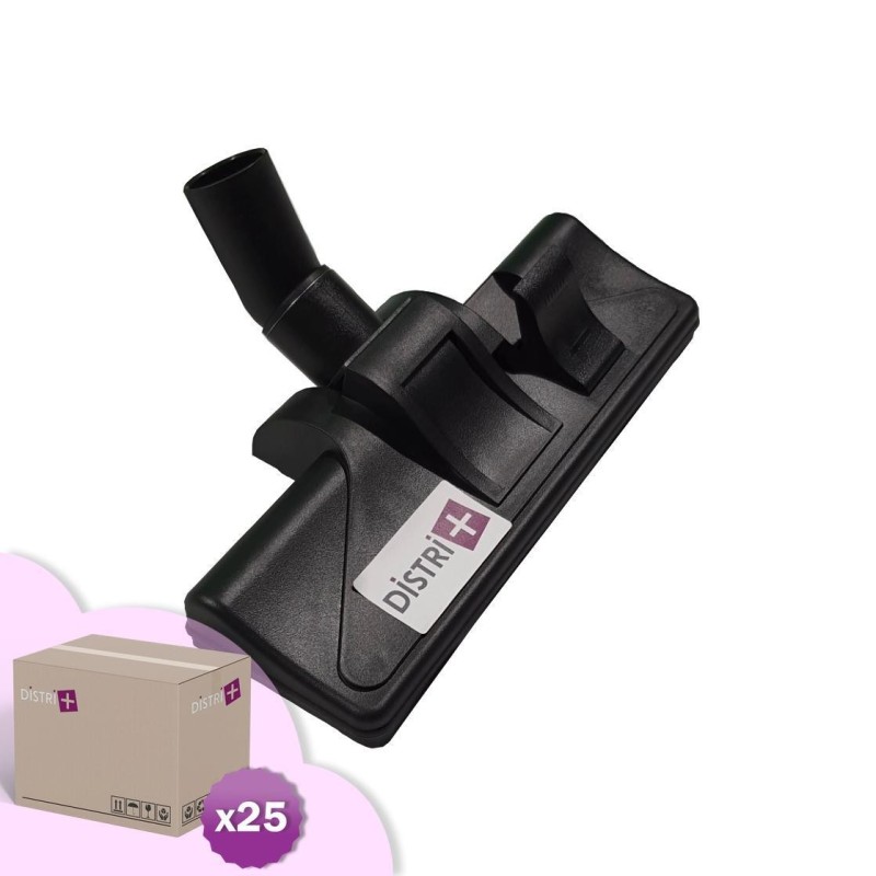 Cepillo combinado con ruedas para aspiradoras que van desde tubos de 32 mm de diámetro - ancho: 26,5cm - 25 cepillos de cartón
