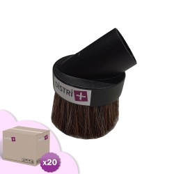 Brush Round Furniture in horsehair for vacuum cleaner ranging on 32mm diameter tubes - width 6.5cm - 20 brushes carton