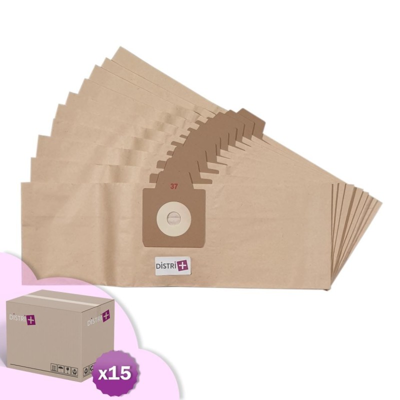 Bolsa de aspiradora de electrolux UZ932, DP9000 - NILFISK: GD932, GD934 - KArcher: T101, T111 ... - Cartón de 15 x 10 bolsas de papel