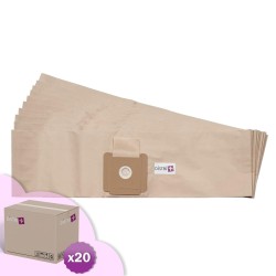Sac aspirateur GHIBLI : 6511051, AS 6, D 12, 6582030, 2512044, POWER D - HV VACUUMLINE : HV 13S - Carton de 20 pochettes
