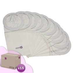 Staubsauger-Tasche mit NILFISK GD10 kompatibel - alternativer Ref Nilfisk 1471097500 - Karton von 15 Taschen von 10 Papiertüten