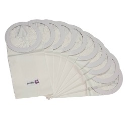 Vacuum cleaner bag compatible with Nilfisk GD10 - Alternative Ref Nilfisk 1471097500 - Carton of 15 pockets of 10 paper bags