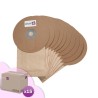Vacuum cleaner bag compatible with Ghibli T1 (2nd version) - Wirbel W1 (2nd version) - ICA / IPC / SOTECO YP1 / 5 Backpack. - Carton of 15 pockets of 10 paper bags