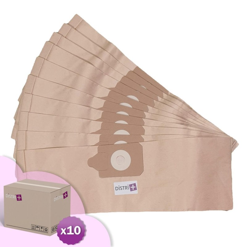 Sac aspirateur avec Viper Eco 15 VA66021P10 - Carton de 10 pochettes de 10 sacs papier