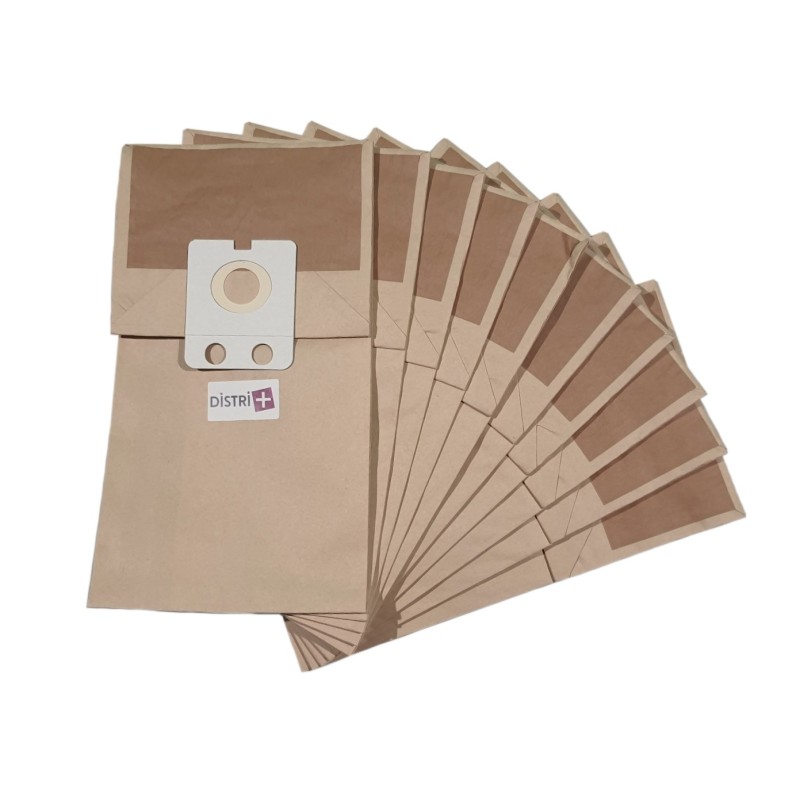Bolsa de aspiradora compatible con Nilfisk VP300, GD1000, GD1010, Negocios, Familia, Thor. - La bolsa de 10 bolsas de papel