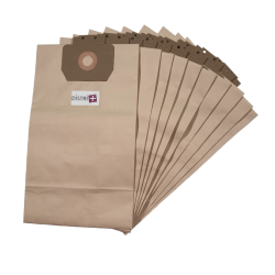 Vacuum cleaner bag compatible with Taski Vento 8, Bora, Baby Bora - Cleanfix S10, S12 - Colgate P9, P18. - Pouch of 10 paper bags