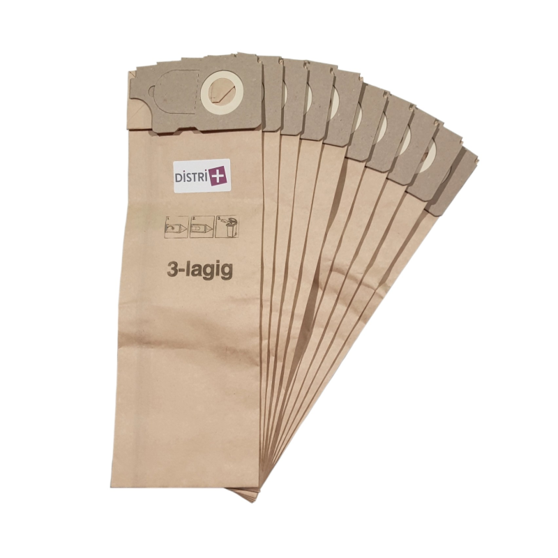 SEBO 350, 360, 450 ... Bolsa de aspiradora compatible con Karcher: CV36 / 2, CV46 / 2 ... - Bolsa de 10 bolsas de papel