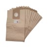 Sac aspirateur compatible avec Ghibli AS7, AS10, D10, M7 - Floorpul : EOLE, PL12, PL15, PL25, etc. - pochette de 10 sacs papier