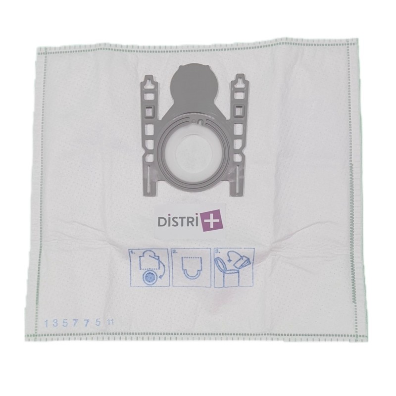 Vacuum cleaner bag compatible with Bosch Siemens Typ D / E / F / G / H, Optima, Activa, Sphera, Silence, Alpha ... - The 10 Microfibre Bags Pouch