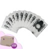 Bosch Siemens Typ D / E / F / G / H, Optima, Activa, Sferta, Silencio, Alfa ... - Cartulina de bolsas de microfibra de 10 x 10