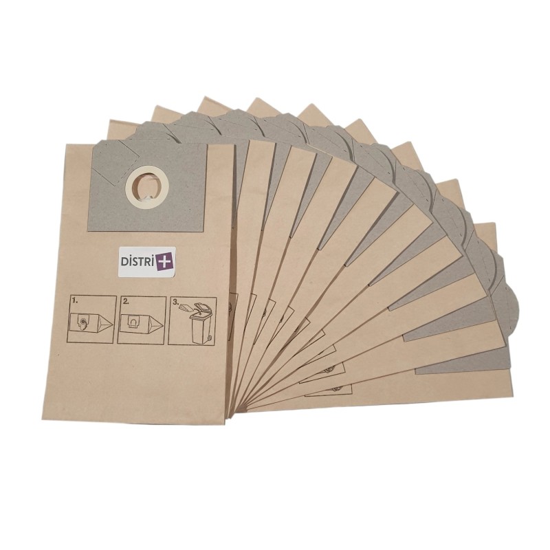 Rowenta RB01 Staubsauger-Tasche, RB33, RS05 bis 09 - Chromex CH248, Gasby -Calor- de Longi ... - 10 Papiertüten