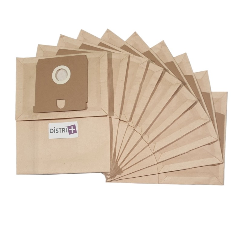 Vacuum cleaner bag compatible with ACEC AT140, AT148 - Bluewind AP114, AP124 - Electrolux E20, Elite Z1600 ... - The pouch of 10 paper bags