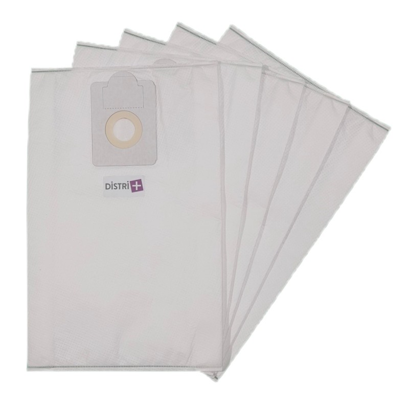 Vacuum cleaner bag compatible with Fakir GS1600, GS1700, S10, S12 - Prodim 913 - Ghilbi - Todemins ... - The 5 microfiber bags pocket
