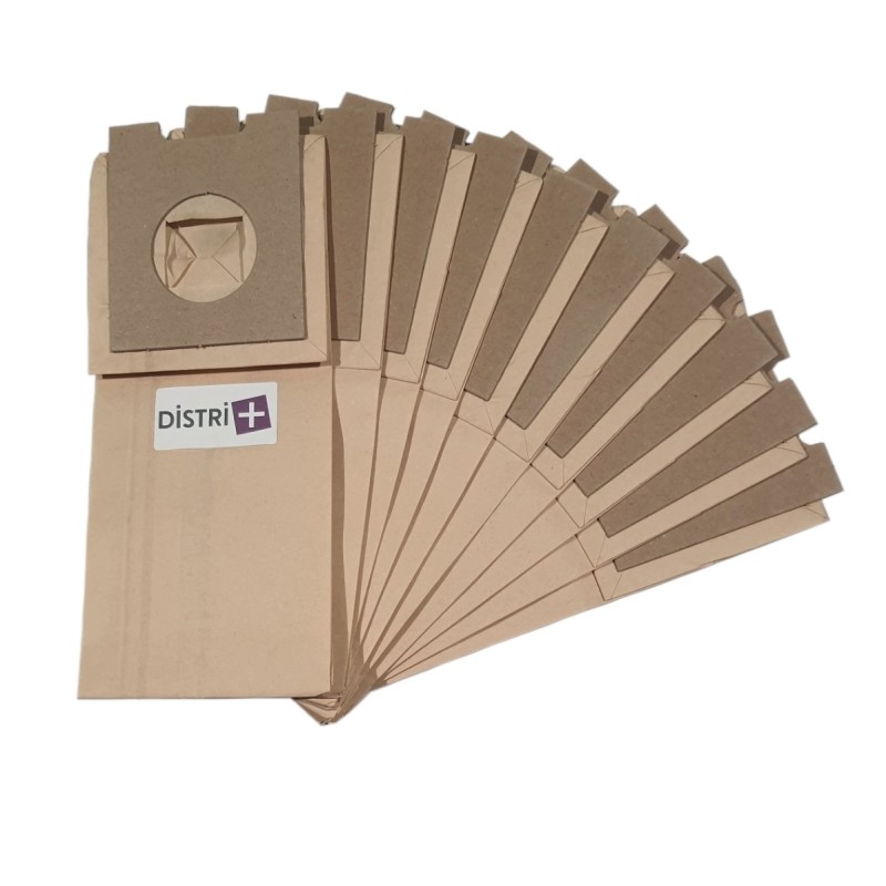 Sac aspirateur compatible avec HOOVER : H3, S4174, S4176, S4178, S4180, S4182,...  - La pochette de 10 sacs papier