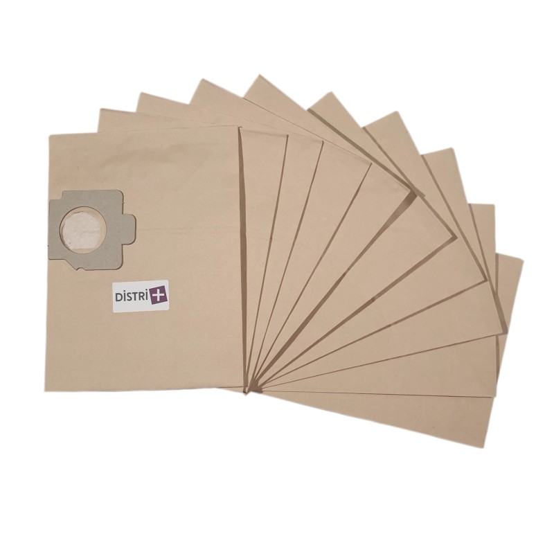 Sac aspirateur compatible avec MOULINEX B42 à B45 - GIRMI AP41, AP42- HANSEATIC 100EL - KRUPS 947, 956... - La pochette de 10 sacs papier