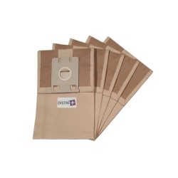 BAKNECHT VACÍA CLEABLE BAG - MIELE S217, S218, S219, S220, S221, S222, S224, S225, S226, ... - Bolsa de 5 bolsas de papel
