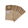 Vacuum cleaner bag compatible with Hoover Mini, H25 - Ariete Compact Turbo, Diablo - Tornado Energic, Hurricane ... - Pouch of 10 paper bags