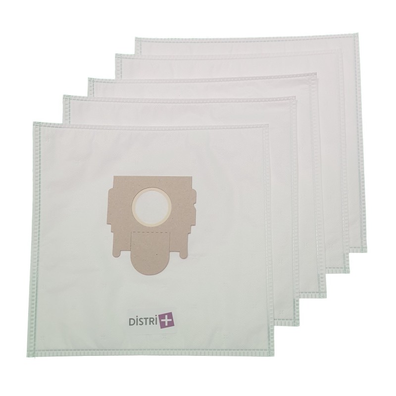 Vacuum cleaner bag compatible with Moulinex Power Clean, AK2, AK6, AK7, AK8, Ascot, Chamonix, PowerStyle .. - 5 microfiber bag pocket