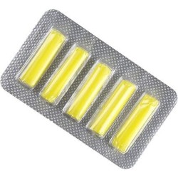 Baguettes aromatiques parfum  Citron  (jaune) - Carton de 10 blisters de 5 sticks