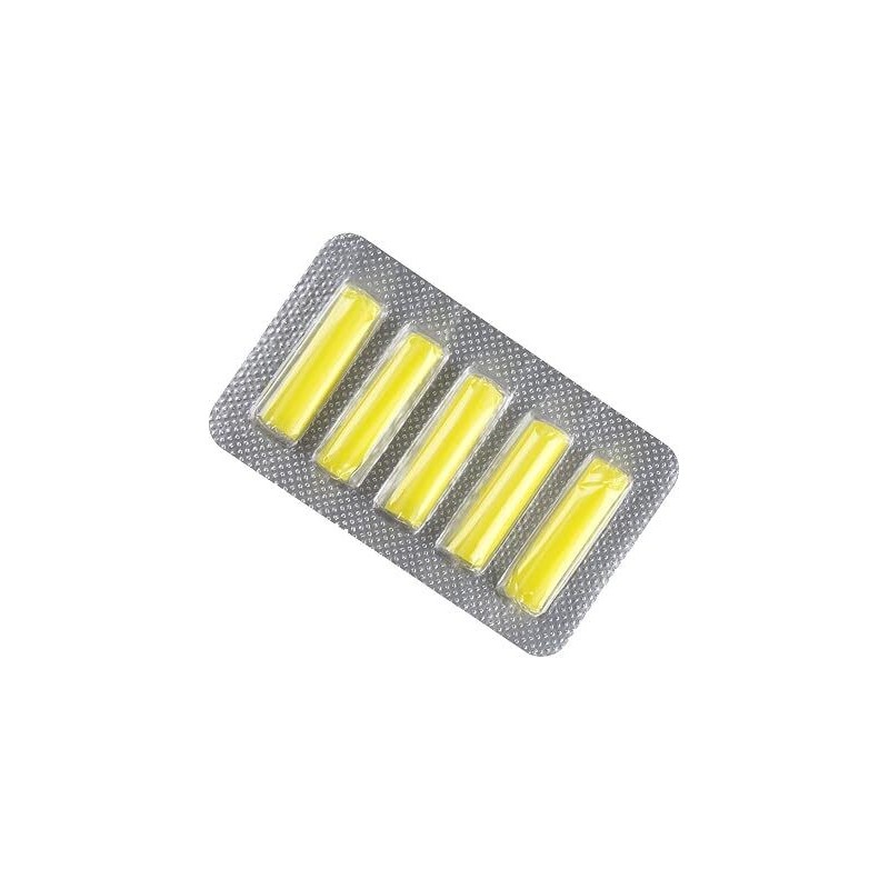 Baguettes aromatiques parfum  Citron  (jaune) - Carton de 10 blisters de 5 sticks