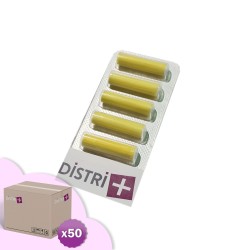 Aromatische Essstäbchen Zitronen-Duft (Gelb) - Karton von 50 Sticks Blasen