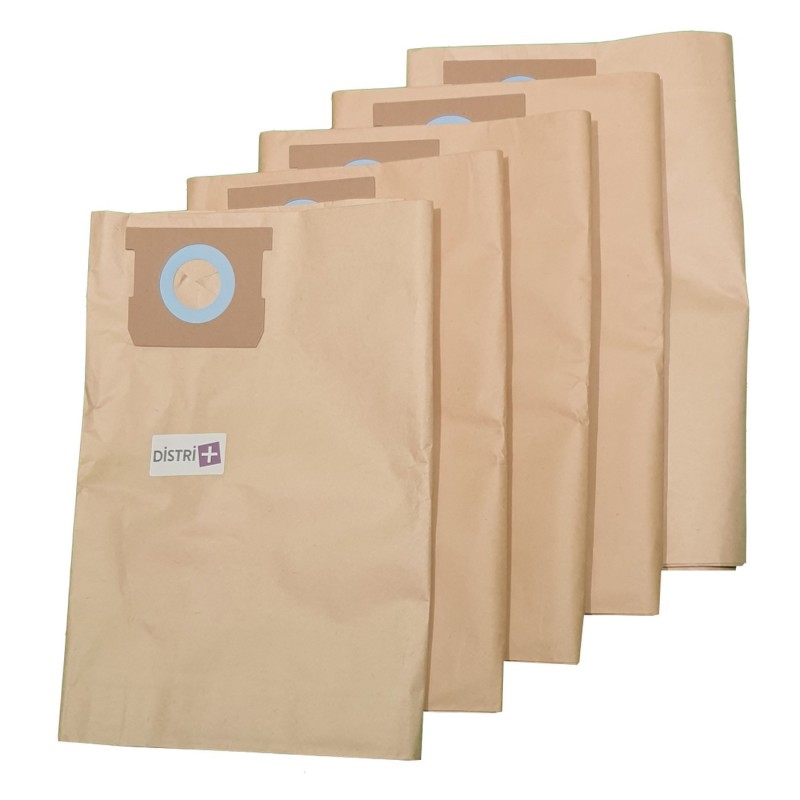 Compatible vacuum cleaner bag with Aquavac EWT Goblin: CFNT45120303, Industrial 30, Industrial 35 Stainless steel ... - The cover 5 paper bags