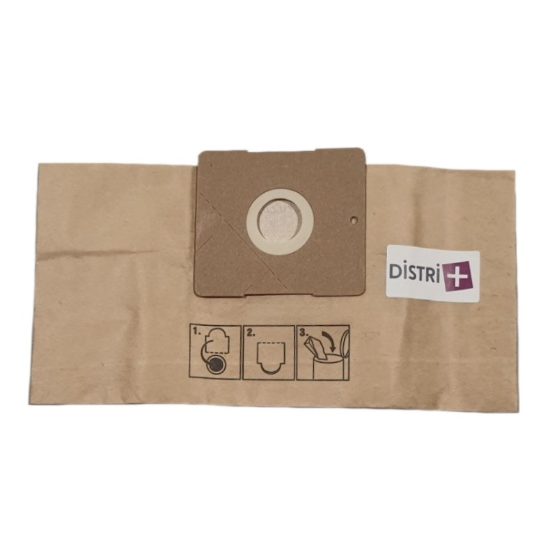 Vacuum cleaner bag compatible with AFK BS1500, BS2000 - BESTRON DVC1800 E, DVC2020 - from Sina: VC9902E ... - The pouch of 10 paper bags
