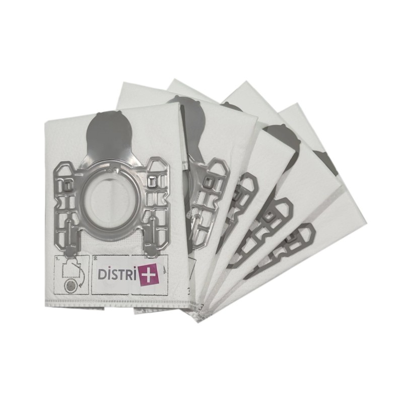 Vacuum cleaner bag compatible with AEG GR5 - Electrolux Z7320 at Z7399 - Progress Diamond M300 to M399 ... - The 5 microfiber bags pocket