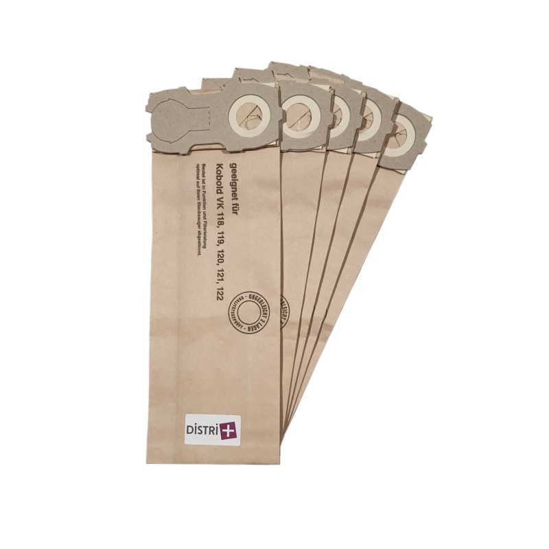 VORWERK VK118, VK119, VK120, VK121, VK122, ET340 - Menalux B48 - La bolsa de 5 bolsas de papel