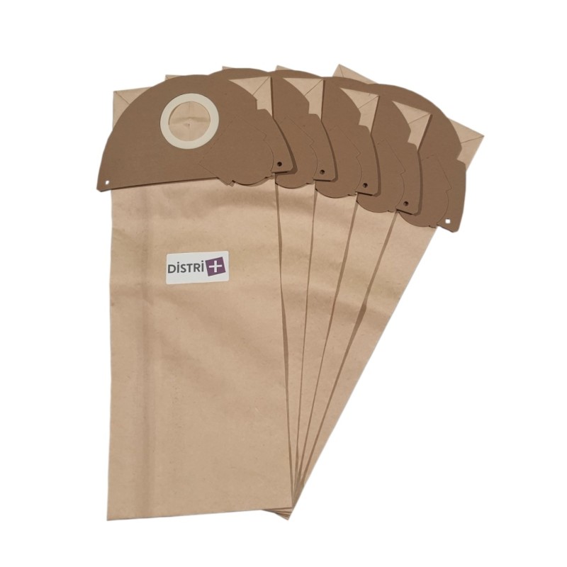 Bolsa de aspiradora Hoover: H33, H34, S4125, S5125, S5135, etc. - Karcher K2100 en K2199, Aqua 15, 69041670, etc. - 5 bolsas de papel