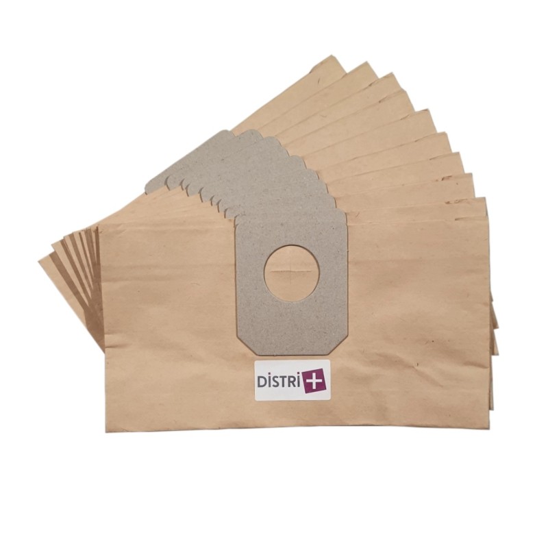 Vacuum cleaner bag compatible with Eder / Fakir ZW1400-54 - JEKEN / JENKEN ZW1400-40 - Tokiwa ZW1400-54 - The 10 paper bag pocket