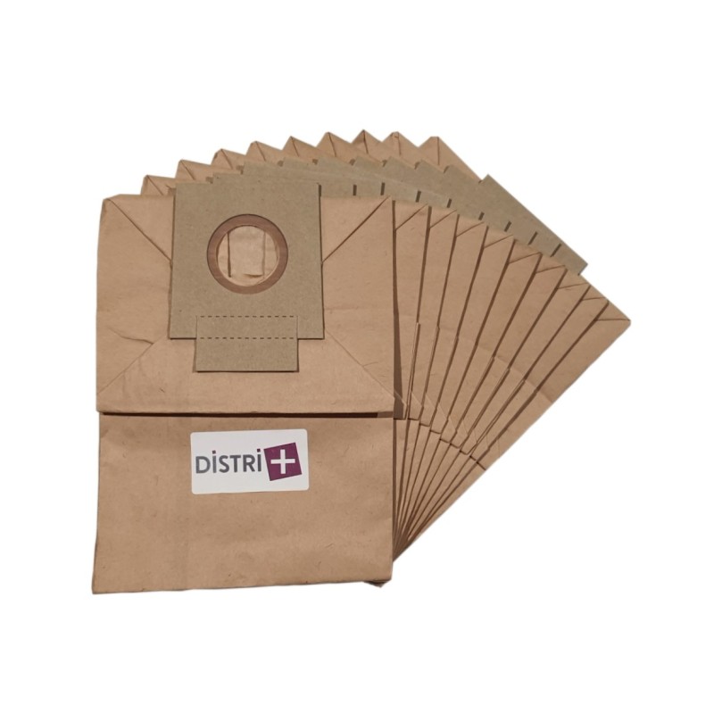 Bolsa de aspiradora compatible con Blueky-Bluewind BSC105 - de Longhi Prima, XTS120 a XTS135 - La bolsa de bolsas de papel 10