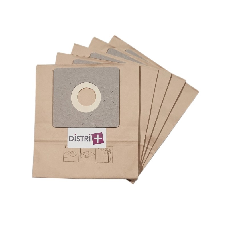 Vacuum cleaner bag compatible with Nilfisk Cup, Neo, Force, GO, One - Glenan Ga386, GA420, GA430, GA440 ..- Pouch of 5 paper bags