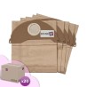 Bolsa de aspiradora Compatible con Karcher WD2, A2003, A2004, A2054, MV2 ... - Cartón de 20 bolsillos de 5 bolsas de papel