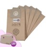 Vacuum cleaner bag compatible with Karcher BV5 / 1, T5 / 1, T7 / 1, T9 / 1, T10 / 1, 69043330, 69043160 ... - Carton of 20 pockets of 5 paper bags