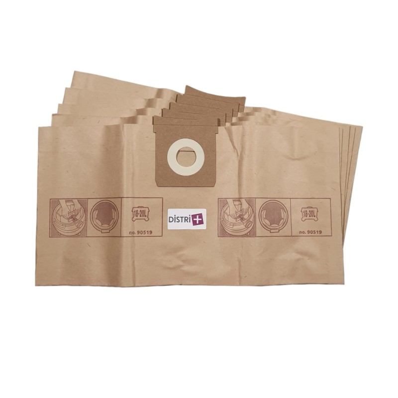 Bolsa de aspiradora compatible con aquavac / Goblin Plus 1000 / Pro 200 - Titan Vac350, Vac351. - Bolsa de 5 bolsas de papel