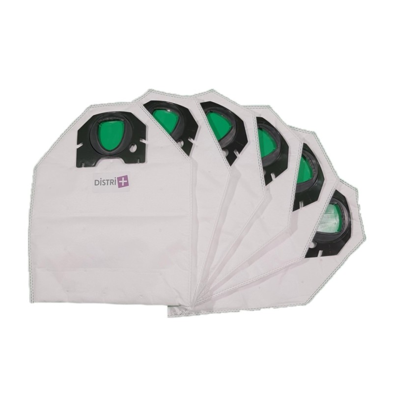 Sac aspirateur compatible avec VORWERK KOBOLD VK200, FP200 - La pochette de 6 sacs microfibre