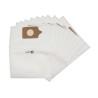 Bolsa de aspiradora compatible con Columbus ST7 - EUROSTEAM 120AD, 122AD, 127AD, 128AD ...- 10 bolsillo de la bolsa de microfibra